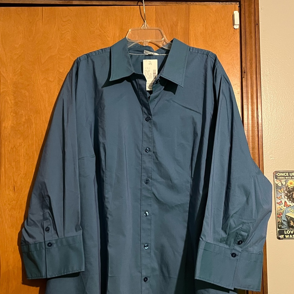 Fashion Bug women’s blue Dress Shirt